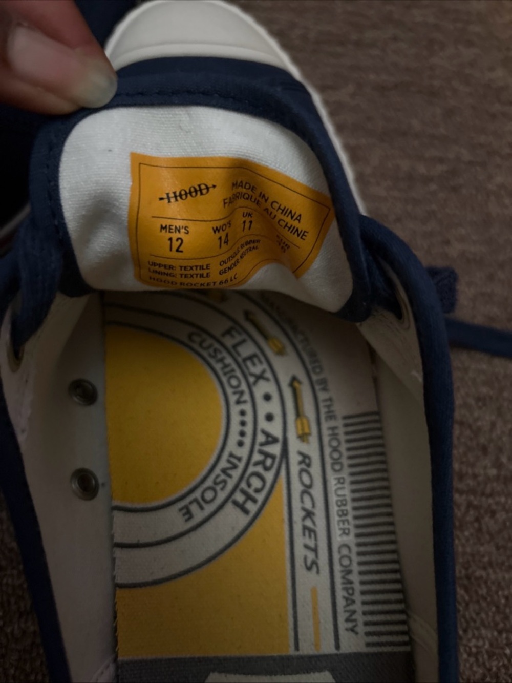 Hood Rocket 66 LC Men's Shoes
Lace Up Sneakers Navy Blue
Canvas & Laces Size 12 - Picture 4 of 7